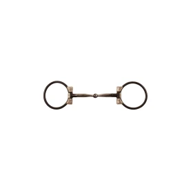 Filetto Western a D in ferro nero decorato - Pool's - 12,5 cm