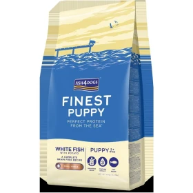 Fish4Dogs Finest Puppy Pesce Bianco/Patate (Large Kibble) - 6 kg
