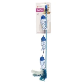Flamingo Ice Bacchetta con 3 Pesci - Gioco per gatti