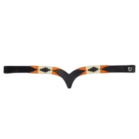 Frontalino Polo N in cuoio con decorazione navajo - Equestro
