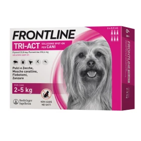 Frontline Tri-Act per cani 2-5 kg - 6 pipette
