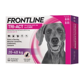 Frontline Tri-Act per Cani 20-40 kg - 6 Pipette