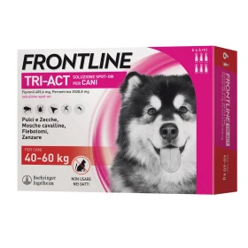 Frontline Tri-Act per cani 40-60 kg - 6 pipette