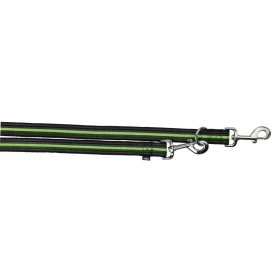 Guinzaglio Addestramento Educativo Fusion - L-XL = 2.00m/25mm - Nero / Verde - Trixie