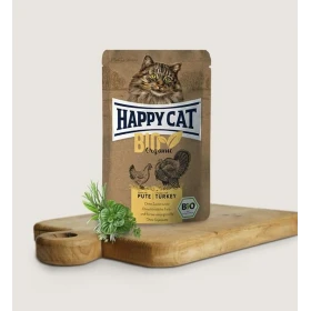 Happycat Bio Buste Pollo/Tacchino per Gatti 12 x 85 g