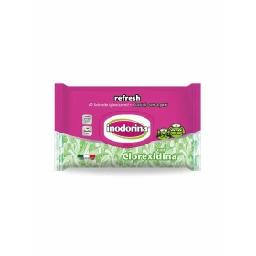 Inodorina Salviette con Clorexidina per Cani - 40 pz