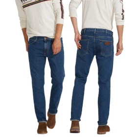 Jeans Wrangler Greensboro Midstone Elasticizzato - gamba dritta, vita alta