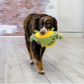 KONG Gioco per cani Dinosauro verde - M/L