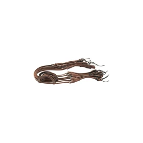 Lakota Set 6 Testiere Western a Un Orecchio in Cuoio - Unica Testa di Moro