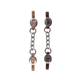 Latigo Curb 1/2" con catena singola e fibbia inox - Berlin Custom Leather - Unica Testa di Moro