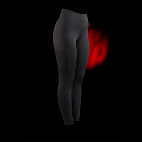 Leggings donna Equestro Ridertechnology vita alta Full Grip - XL Nero