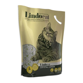Lettiera al silicio Lindocat Crystal Lemon 5 L