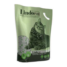 Lettiera Crystal al Silicio - Profumo di Aloe Vera - 5 lt - Lindocat