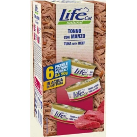 Lifecat Multipack 6 x 50g Tonno/Manzo - Lifepet