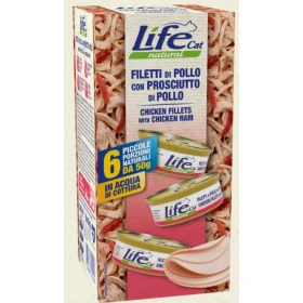 Lifecat Multipack 6 x Gr 50 Pollo/Prosciutto di Pollo