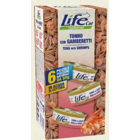 Lifecat Multipack 6 x Gr 50 Tonno/Gamberetti - Lifepet
