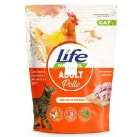 LIFEPET Lifecat Adult Pollo 800 g - Crocchette per gatti adulti