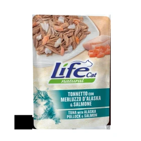 Lifepet Lifecat Buste 30 x 70 g Tonnetto/Merluzzo/Salmone