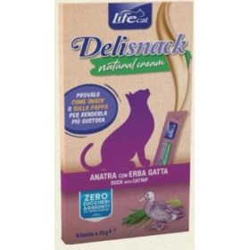 Lifepet Lifecat Deli Snack Cream all'Anatra 90 g