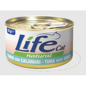 Lifepet Lifecat New Tonno e Calamari 85 g