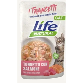 Lifepet Lifecat Trancetti Tonnetto e Salmone – 30 buste x 55 g