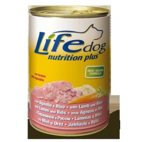 Lifepet Lifedog Agnello e Riso 400 g - Cibo umido per cani