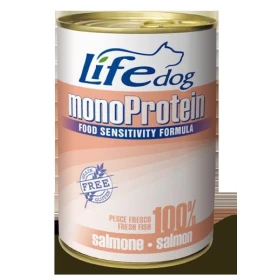 Lifepet Lifedog Mono Salmone 400 g – Cibo umido per cani