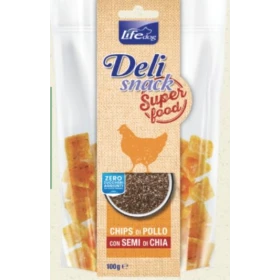 Lifepet Superfood Chips Pollo e Semi di Chia per Cani 100 g
