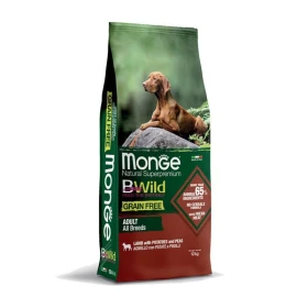 Monge Bwild Dog GF Agnello, Patate e Piselli 12 kg