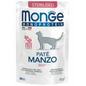 Monge Cat Buste Mono Paté Sterilized Manzo 28 x 85 g