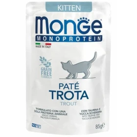 Monge Cat Bustine Mono Paté Kitten alla Trota 28 x 85 g
