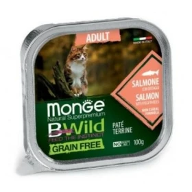 Monge Cat Bwild Salmone e Ortaggi Multipack 32 x 100 g