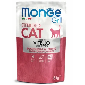 Monge Cat Grill Sterilized Vitello - Buste 28 x 85 g