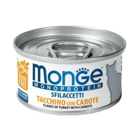 Monge Cat Mono Sfilaccetti Tacchino e Carote 80 g