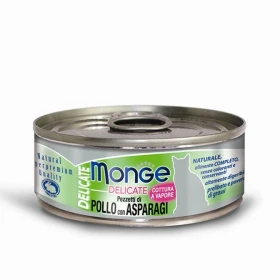 Monge Cat Pollo e Asparagi Delicato 80 g