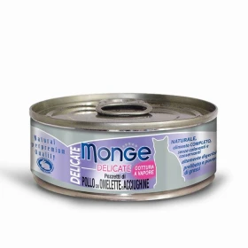 Monge Cat Pollo/Omelette/Acciughe Delicato 80 g