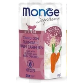 Monge Cat Supreme Kitten Tonno, Quinoa e Baby Carote - 24 x 80 g