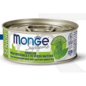 Monge Superpremium Cat Senior Tonno, Riso e Tè Matcha 80 g