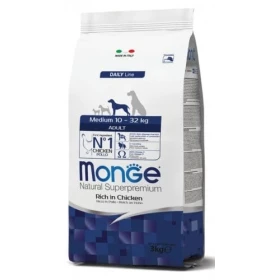 Monge Medium Adult Pollo Crocchette per Cani 3/12 kg