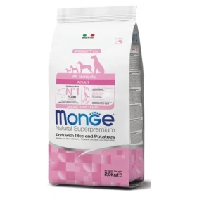 Monge Superpremium All Breeds Adult Maiale per Cani - Riso e Patate