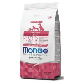 Monge Superpremium All Breeds Adult Monoproteico per Cani - Manzo e Riso