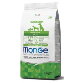 Monge Superpremium  All Breeds Adult per Cani - Coniglio con Riso e Patate