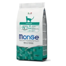 Monge Superpremium Hairball per Gatto - Pollo
