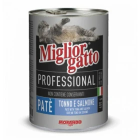 Morando Miglior Gatto Paté Tonno e Salmone 24 x 400 g