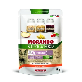 Morando Super Cat Buste Mousse Sterilized Anatra 24 x 85 g
