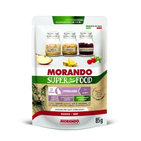 Morando Super Cat Buste Mousse Sterilized Manzo 24 x 85 g