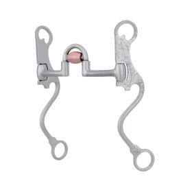 Morso Correctional con Rullo in Rame e Aste Curve Decorate 11 mm - Metalab - 13 cm