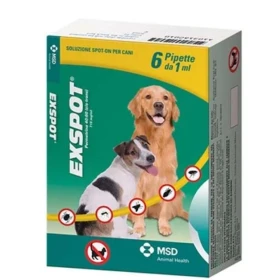 MSD Exspot 715 mg/ml soluzione spot-on per cani 6 x 1 ml