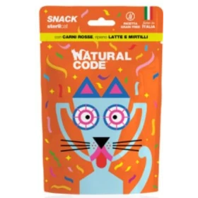 Natural Code Snack Steril carni rosse, latte e mirtilli 60 g