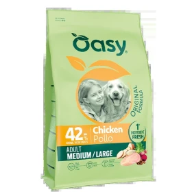 Oasy Adult Medium Large Pollo Crocchette Cane 10 kg
